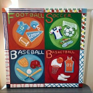 Boy Room Wall Hanging Decor/Picture Sport